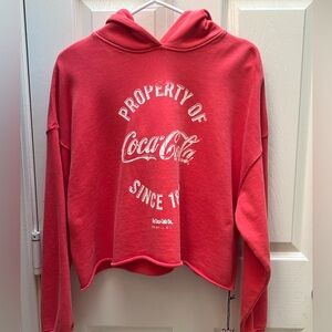 Forever 21 Coca Cola Women's Red Hoodie, size S